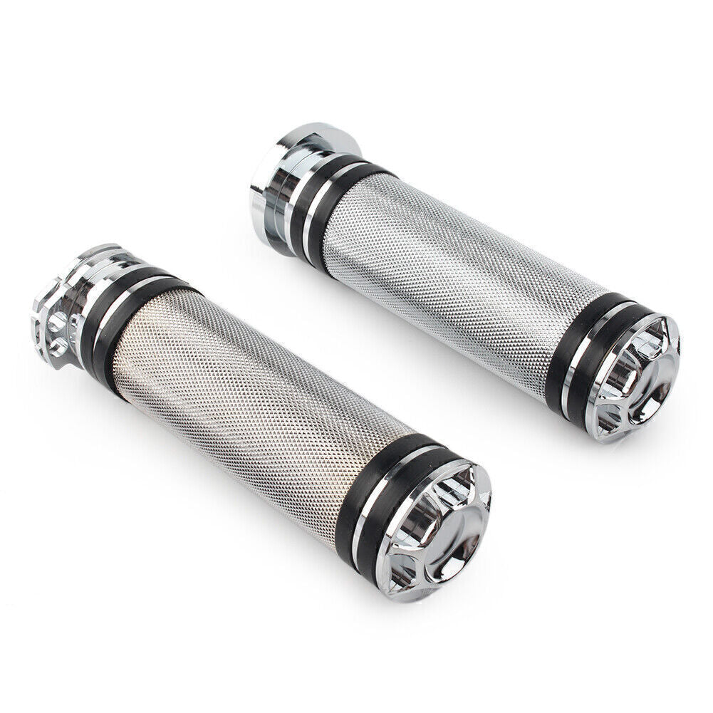 1 Motorcycle Handle Bar Hand Grips for Harley Sportster Touring Dyna Softail