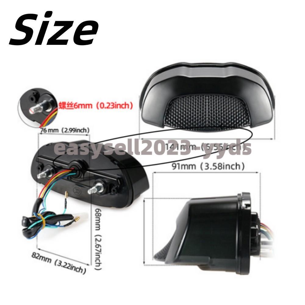 Motorcycle White LED Turn Signal Light Rear Tail Brake for Honda CBR650 CB300R