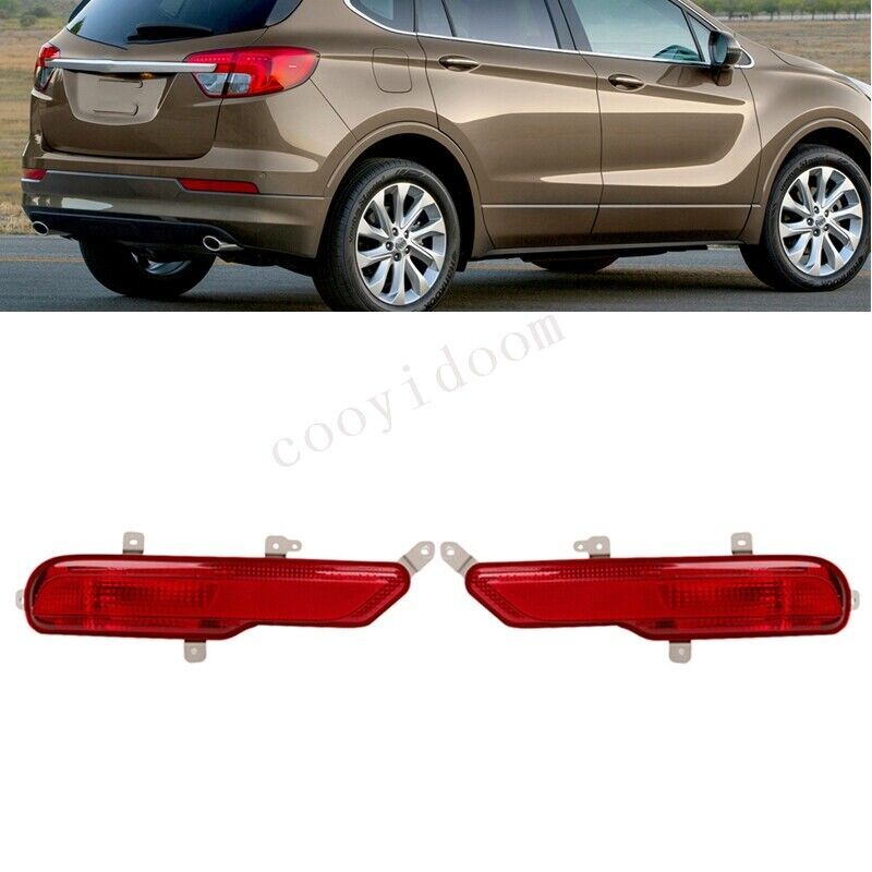 A pair of rear bumper brake light reflectors for Buick Envision 2014 - 2017