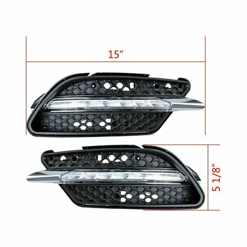 2 LED Daytime Running Lights (DRL) and Fog Lights for 08-11 for Mercedes-Benz W204 Sport