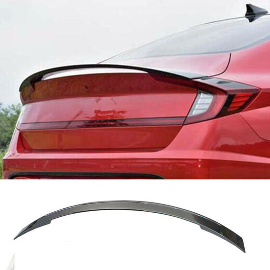 for Hyundai Sonata 2020-23 Black Sport Style Rear Trunk Spoiler Lip Tail Wing 1x