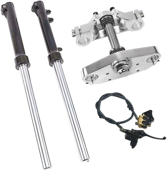 630mm front fork triple disc brake kit for CRF50 70 SSR Dirt for mini bike