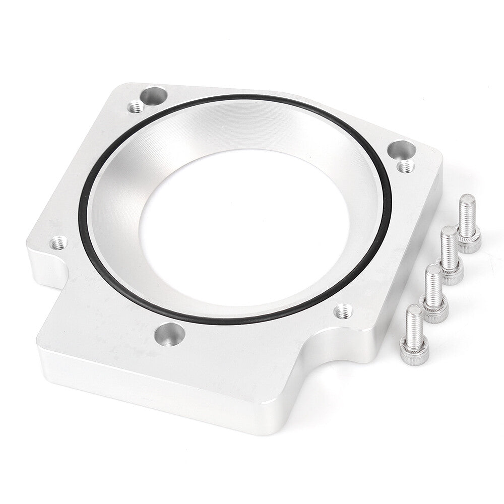 102mm Silver Intake Manifold Throttle Body Spacer Adapter For LS1 LS2 LS6 LSX