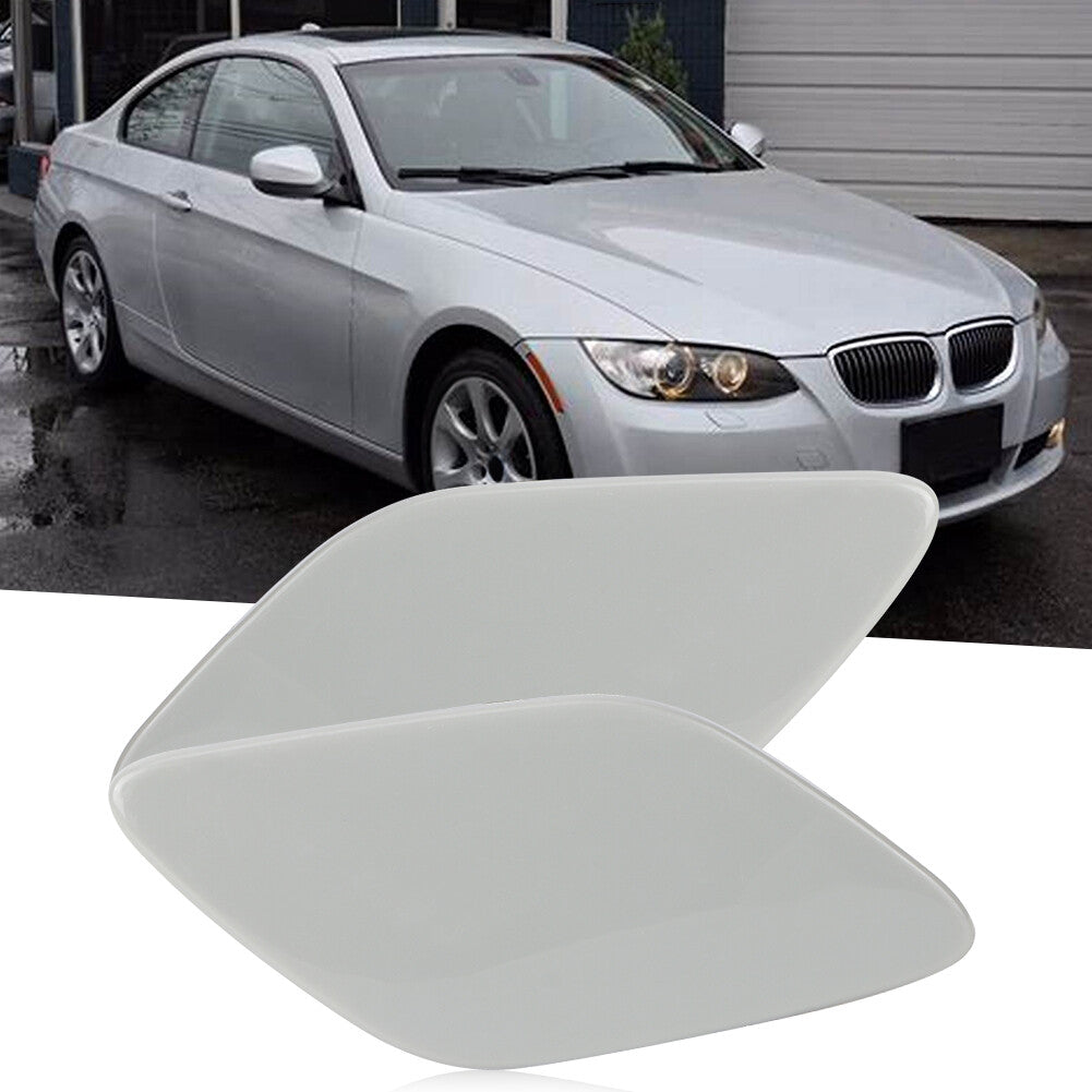 Hot Pair Of Headlight Washer Jet Spray Nozzle Cap Cover Part For 3-Series E92