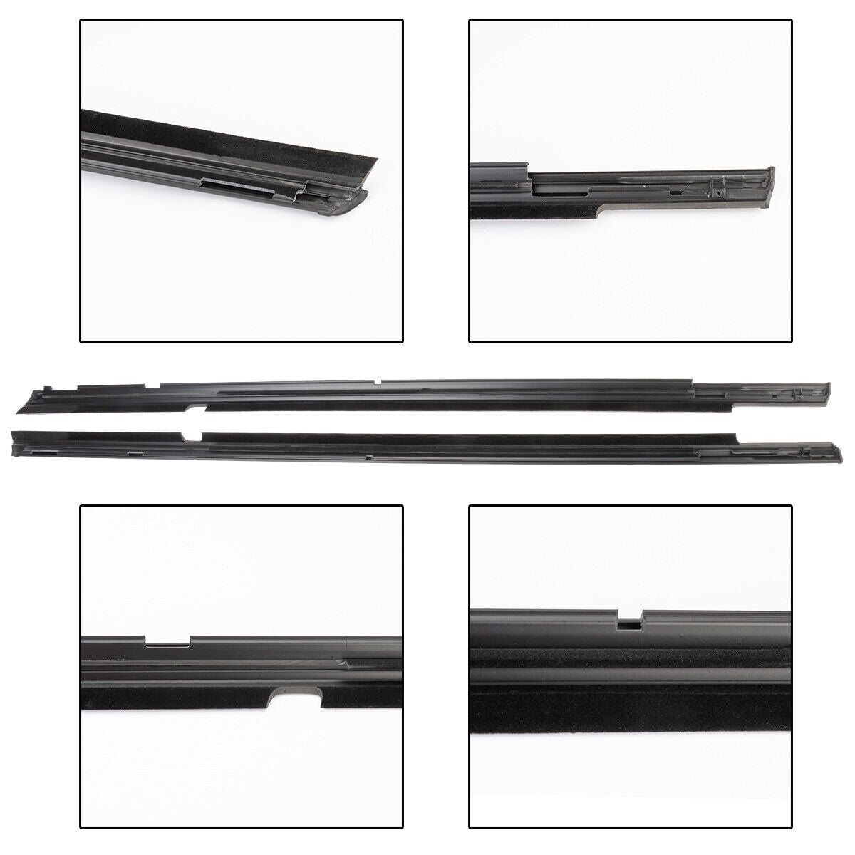 4x 5757A017 Outside Window Weatherstrip Seal Belt Molding for Mitsubishi Lancer