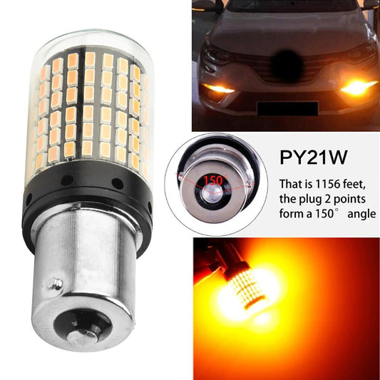 BAU15S 7507 Turn Signal Light PY21W 5009 Canbus Error- LED Bulb Amber Flashing Light