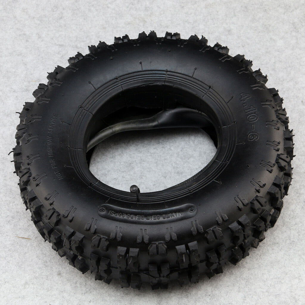 4.10/3.50-6 Tire Inner Tube Off-Raod TR87 Bent Valve ATV Trailer Snow Blower