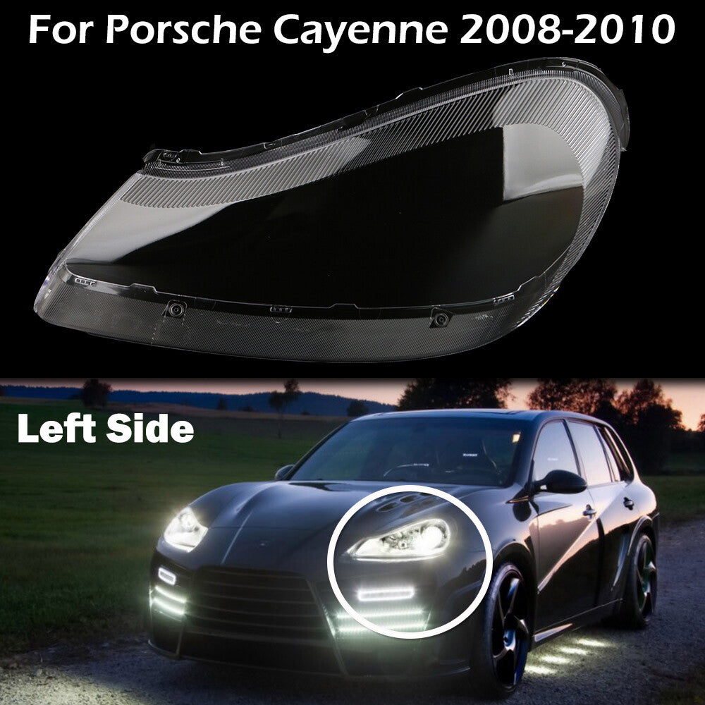 The left headlight lens cover transparent lens housing is suitable for the for Porsche for Cayenne . (08-10)