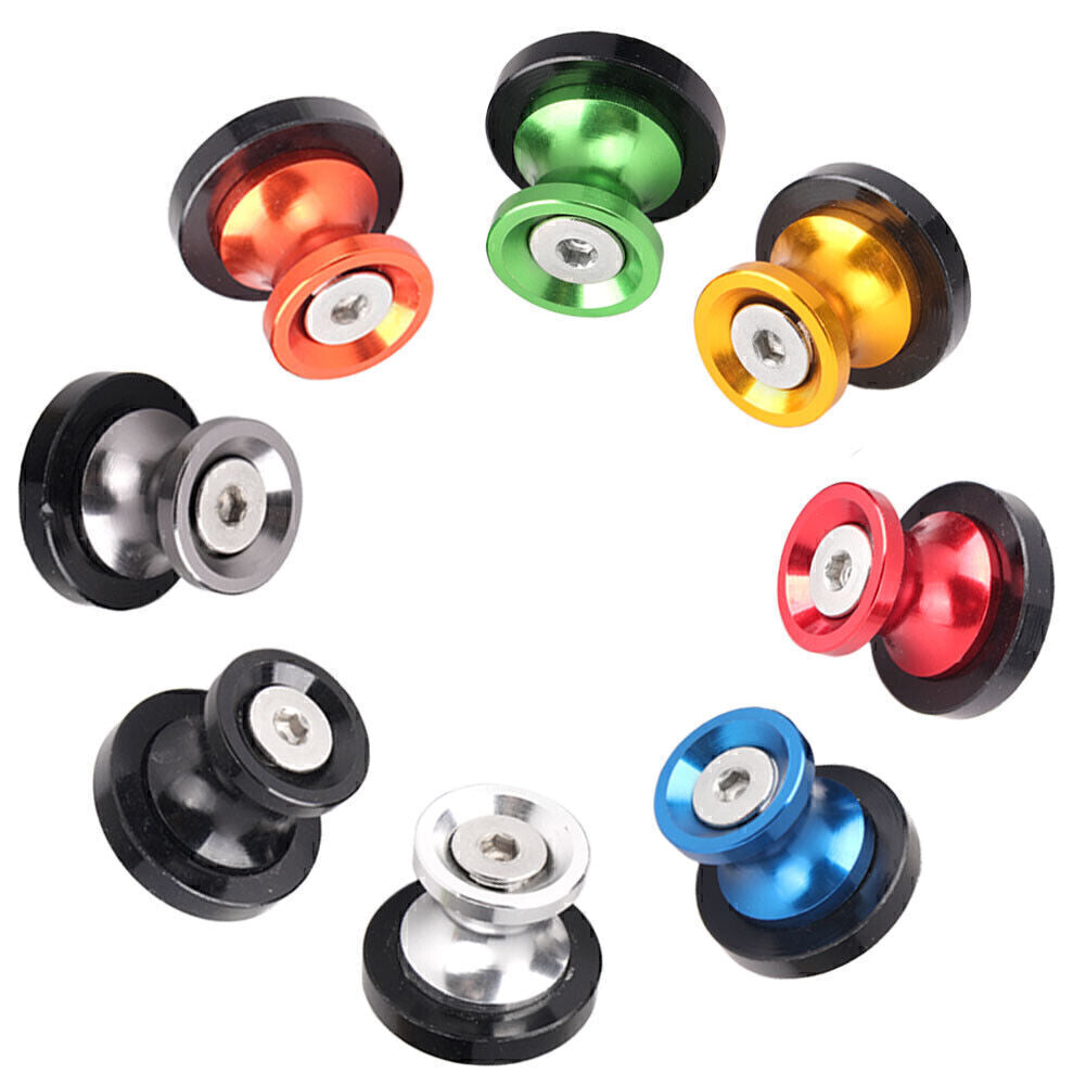 2x 6MM Universal Screws Sliders Swingarm Spools Slider Stand Fit for Yamaha MT-03 R1