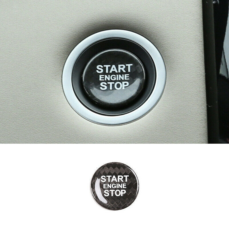 for Jaguar XJ 2010-2019 Car Start Button Ignition Overlay Repair Stickers Trim