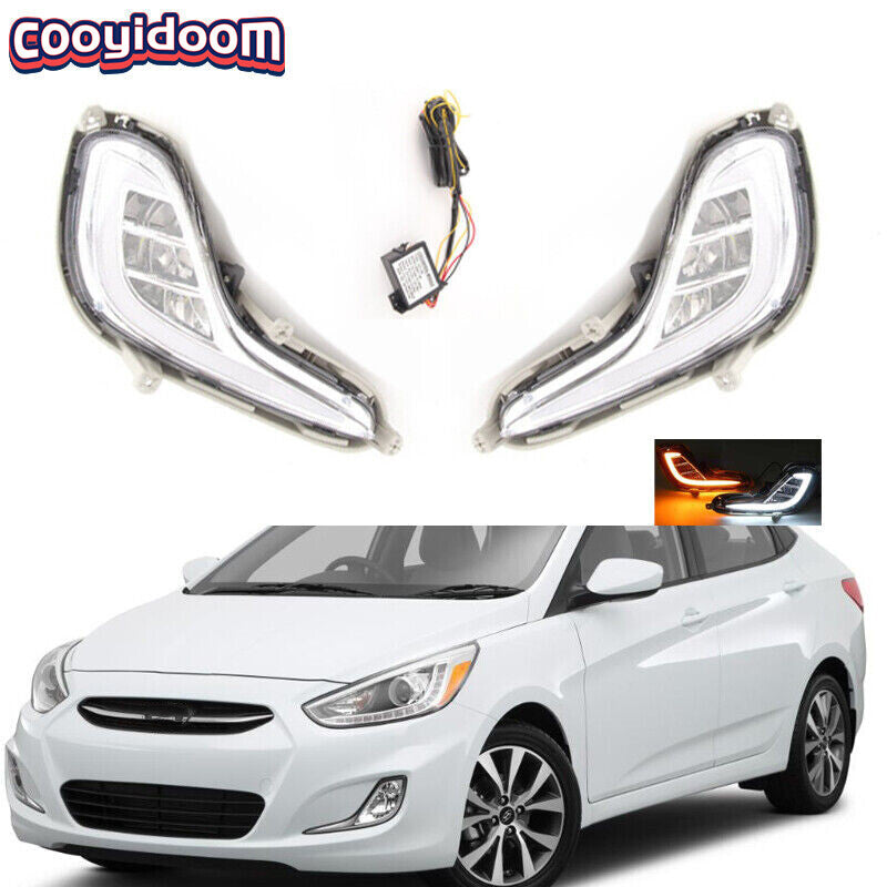 LED daytime running light and fog light strip controller suitable for 2010-2015 for Hyundai Accents