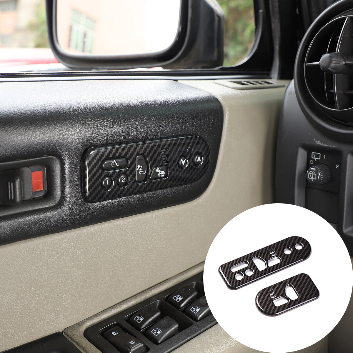 ABS carbon fiber center gear shift frame trim for Toyota Tacoma 11-15