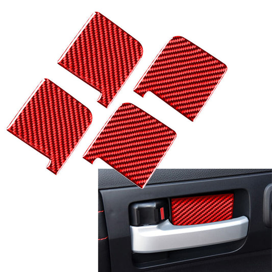 4¢ª T¨¹rgriff-Sch¨¹ssel-Abdeckungs-Verkleidung f¨¹r for Toyota Tundra 2014-2021 Rot