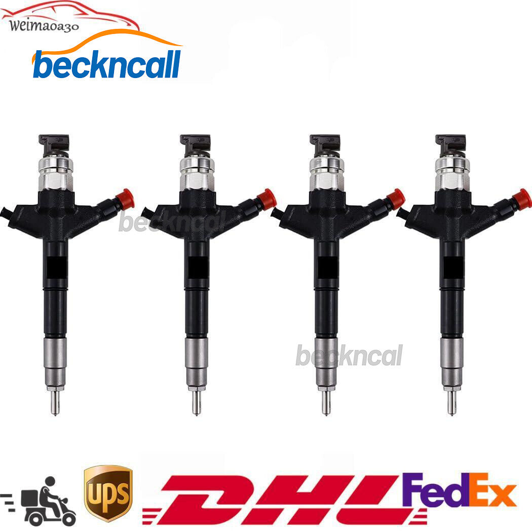 4Pcs Fuel Injector 16600-5X30A 295050-1050 for Nissan Np300 NAVARA D40 2.5