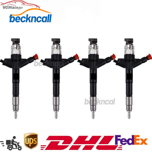 4Pcs Fuel Injector 16600-5X30A 295050-1050 for Nissan Np300 NAVARA D40 2.5