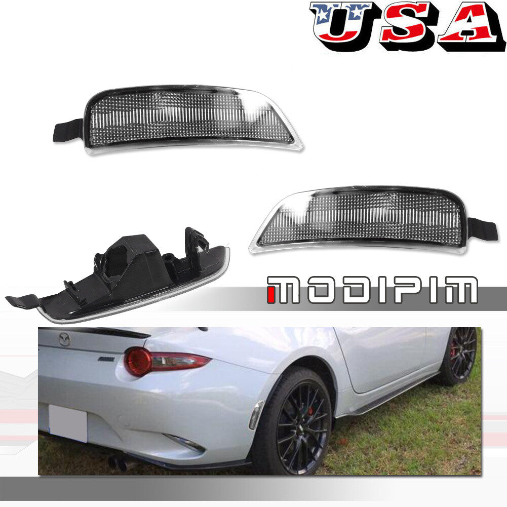 2-Piece Clear Lens Rear Marker Light Housing Kit for 2016-2023 for Mazda MX-5 Miata