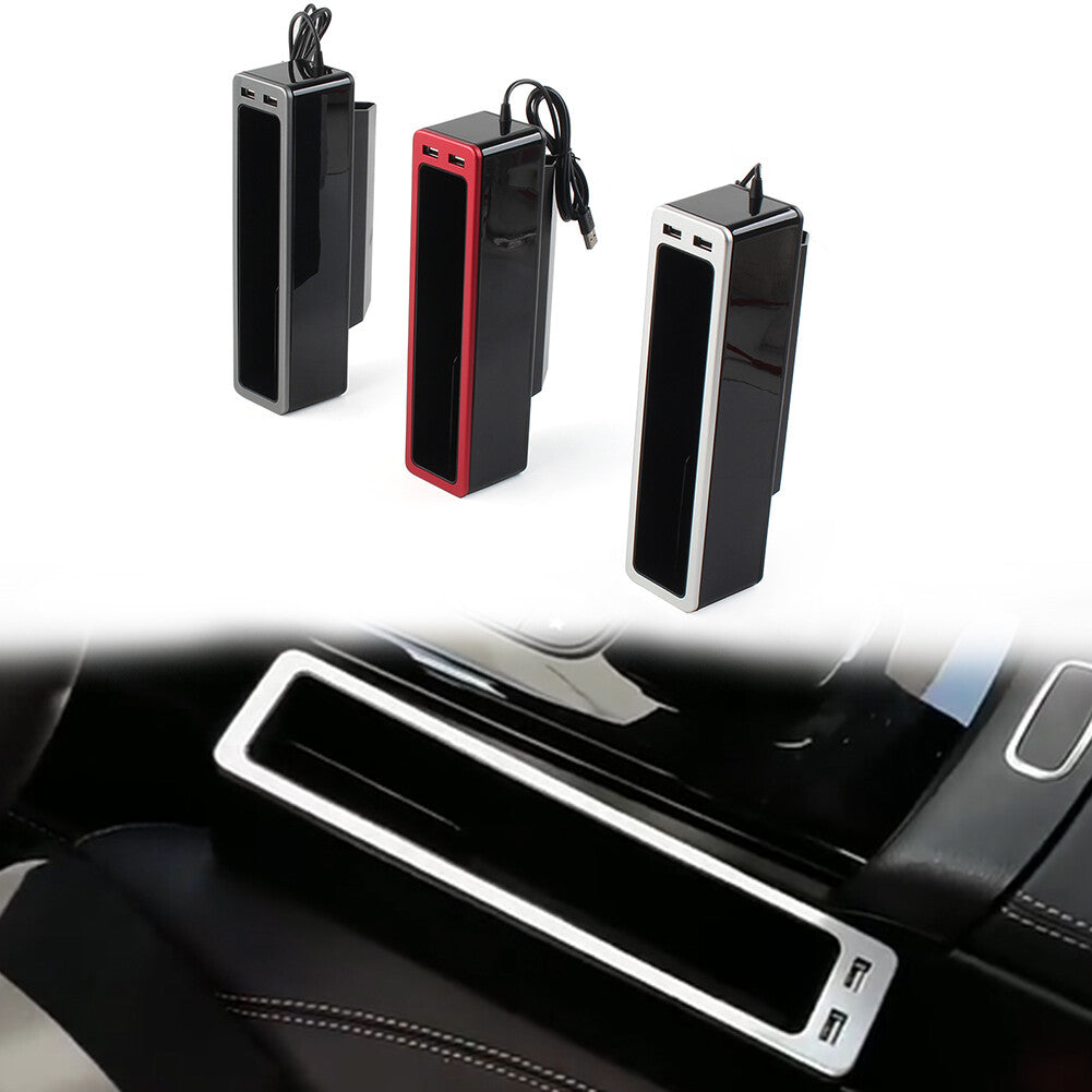 Car Crevice Storage Box Multifunction Gap Filler Holder For Wallet Phone Slit