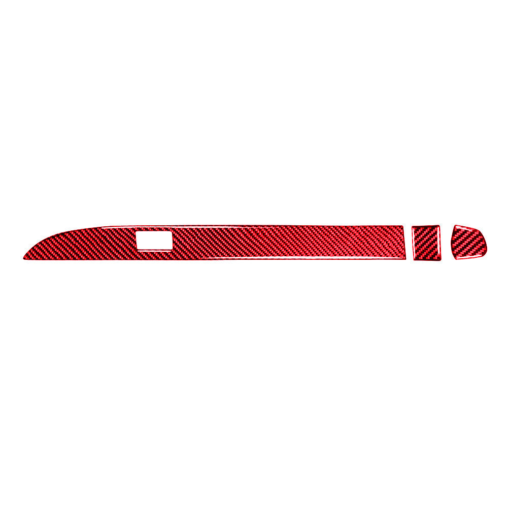 Red Carbon Fiber for Co -pilot Storage Box Cover Trim for BMW 6 Series E63 E64 04-10