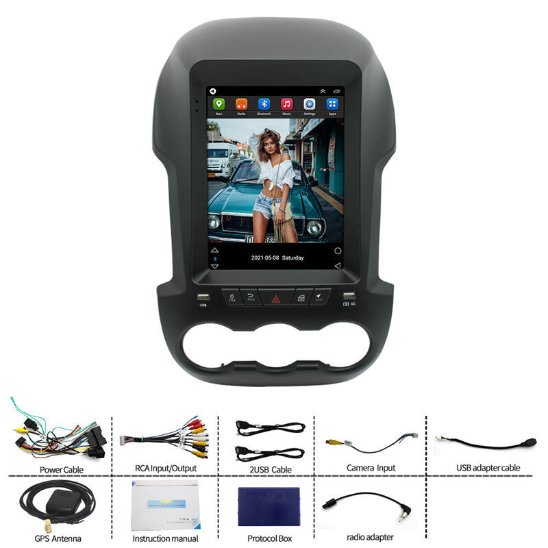 Car 9.7inch Radio Stereo GPS Navigation Multimedia Player for Ford Ranger 11-15