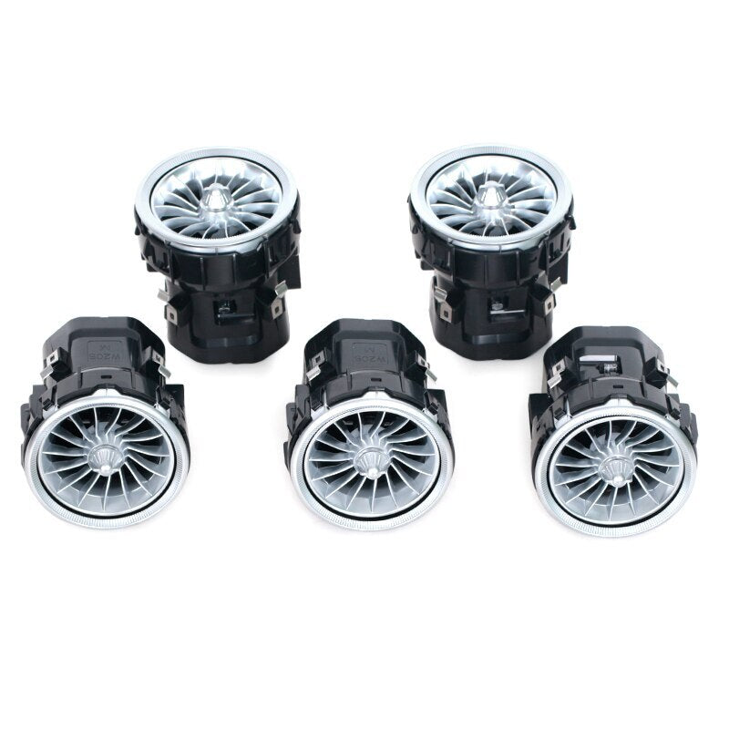 Set A/C Vent Outlet 64 Colors for Mercedes-Benz C Class W205 C205 GLC 2014-2021