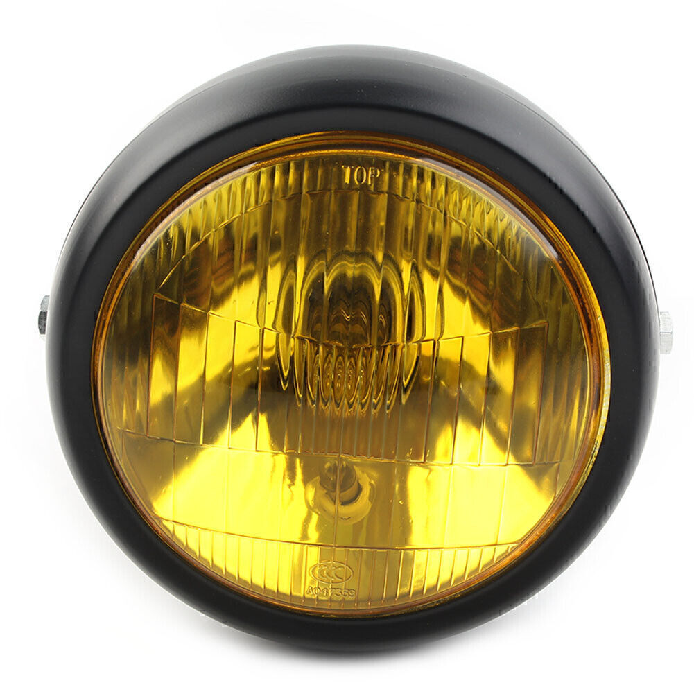 Motorcycle 5.75 Retro Headlight Amber for Harley Dyna FXDL Softai Sportster