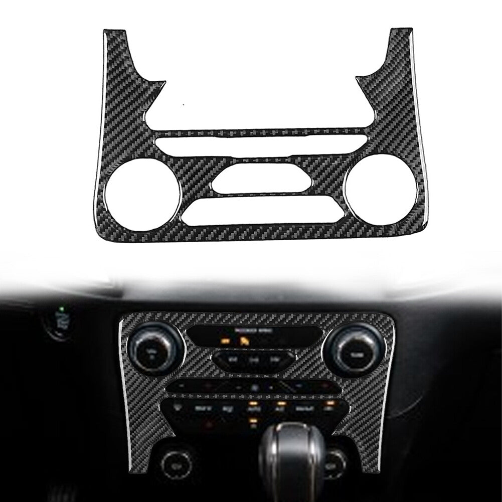 Carbon Fiber AC Climate Control Panel Cover Trim FIT for Ford Ranger Sport 19-2022