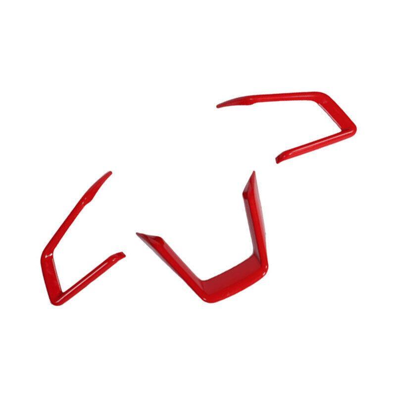 Fit for Subaru Crosstrek 2019-2023 Bright Red Steering Wheel Switch Cover Trim