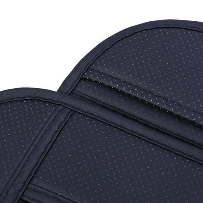 Black Bamboo charcoal PU Leather Car for Seat Surround Cover Breathable Cushion Pad