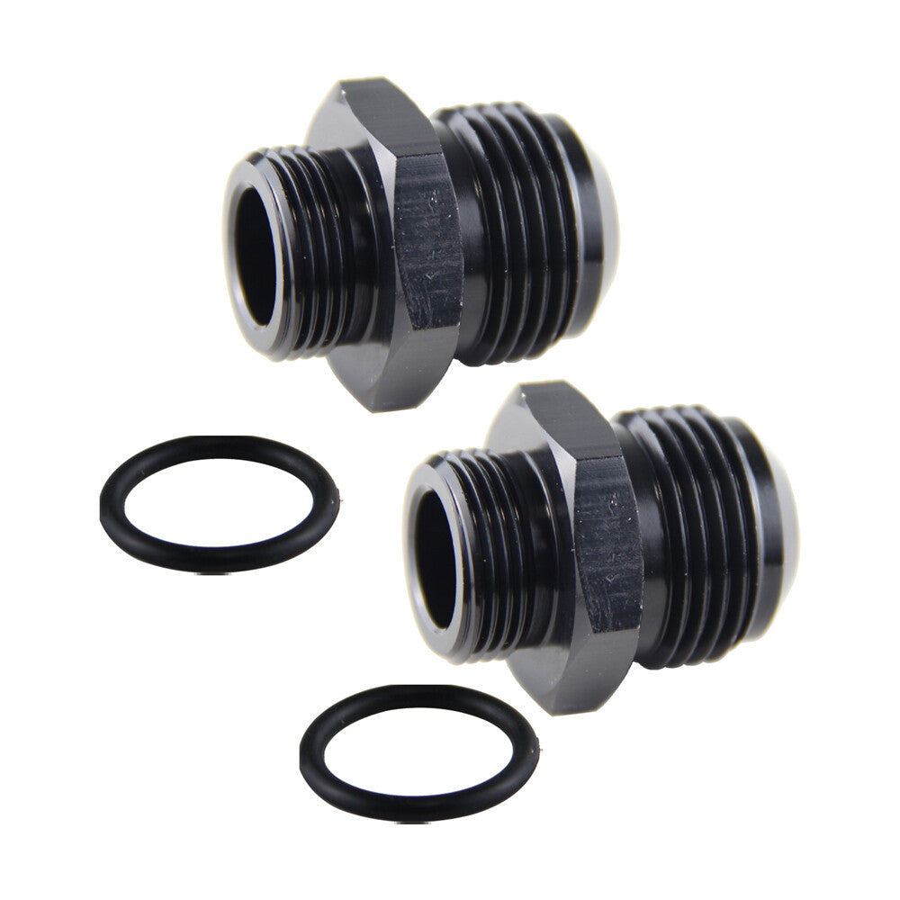 2PCS M22 x 1.5 to Metric AN12 Adaptor Fitting For Oil Cooler Radiator+O-ring