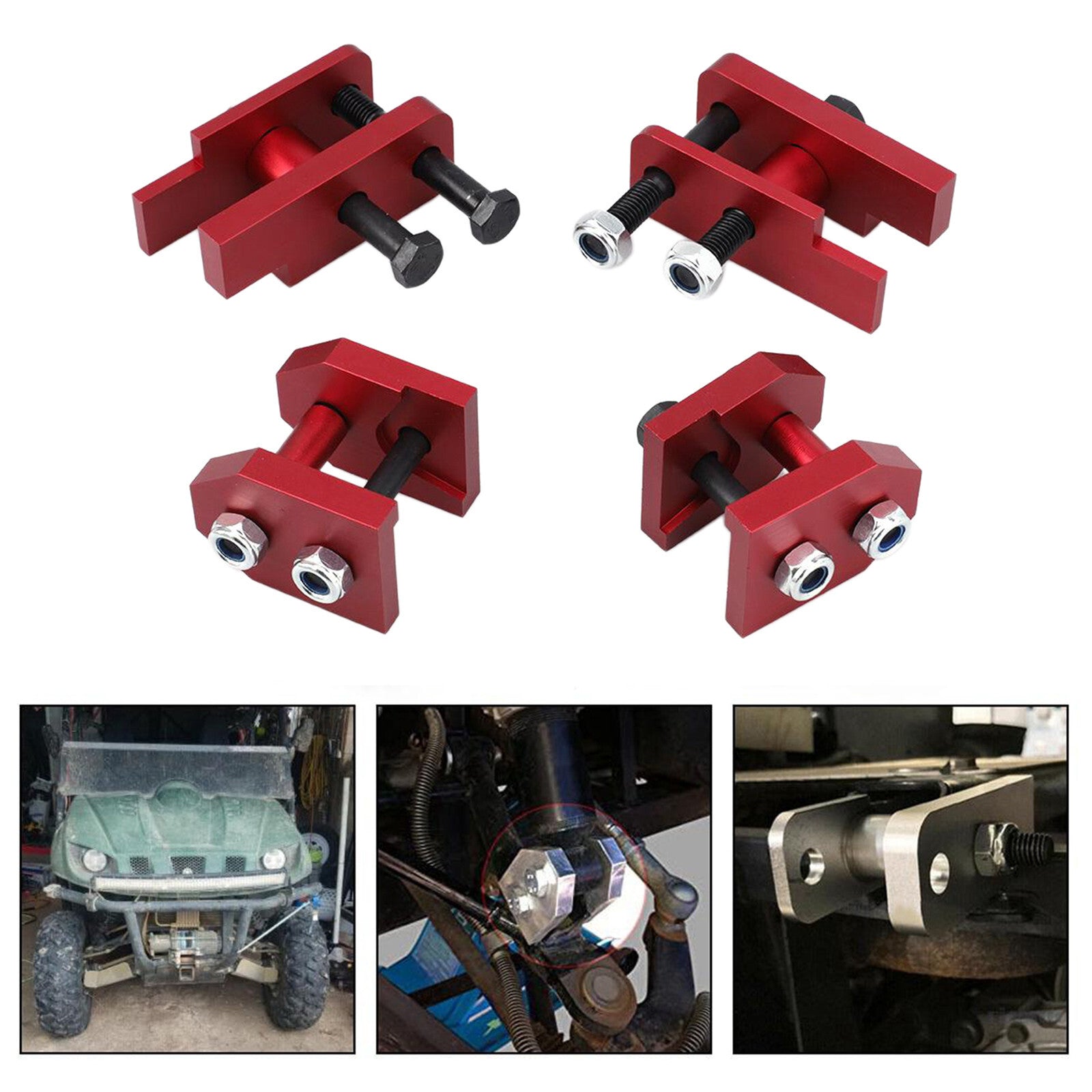 2in RED Full Lift Kit Fits for Yamaha Rhino 450 660 700 2004-2009 Sport or SE