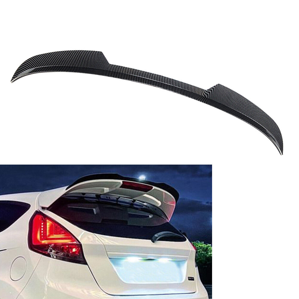 Car Rear Roof Spoiler Wing ABS for Ford Fiesta ST-Line 2008-2017 Carbon Fiber
