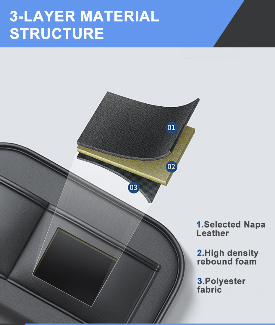 Hanging Pocket Organizer Car Back for Seat Storage Bag PU Leather Organizer Holder