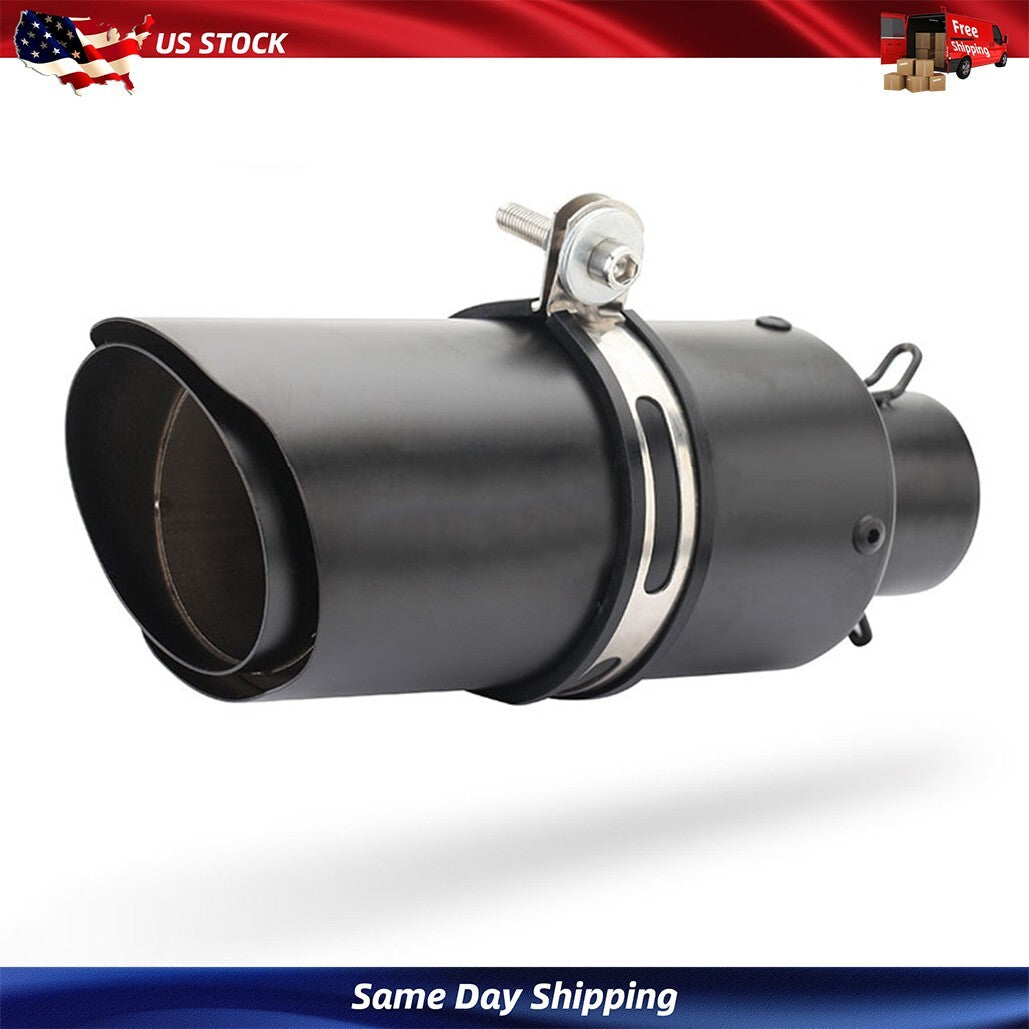 51mm 250mm Motorcycle Exhaust DB Killer Slip On Pipe Muffler Tips Replac Baffles