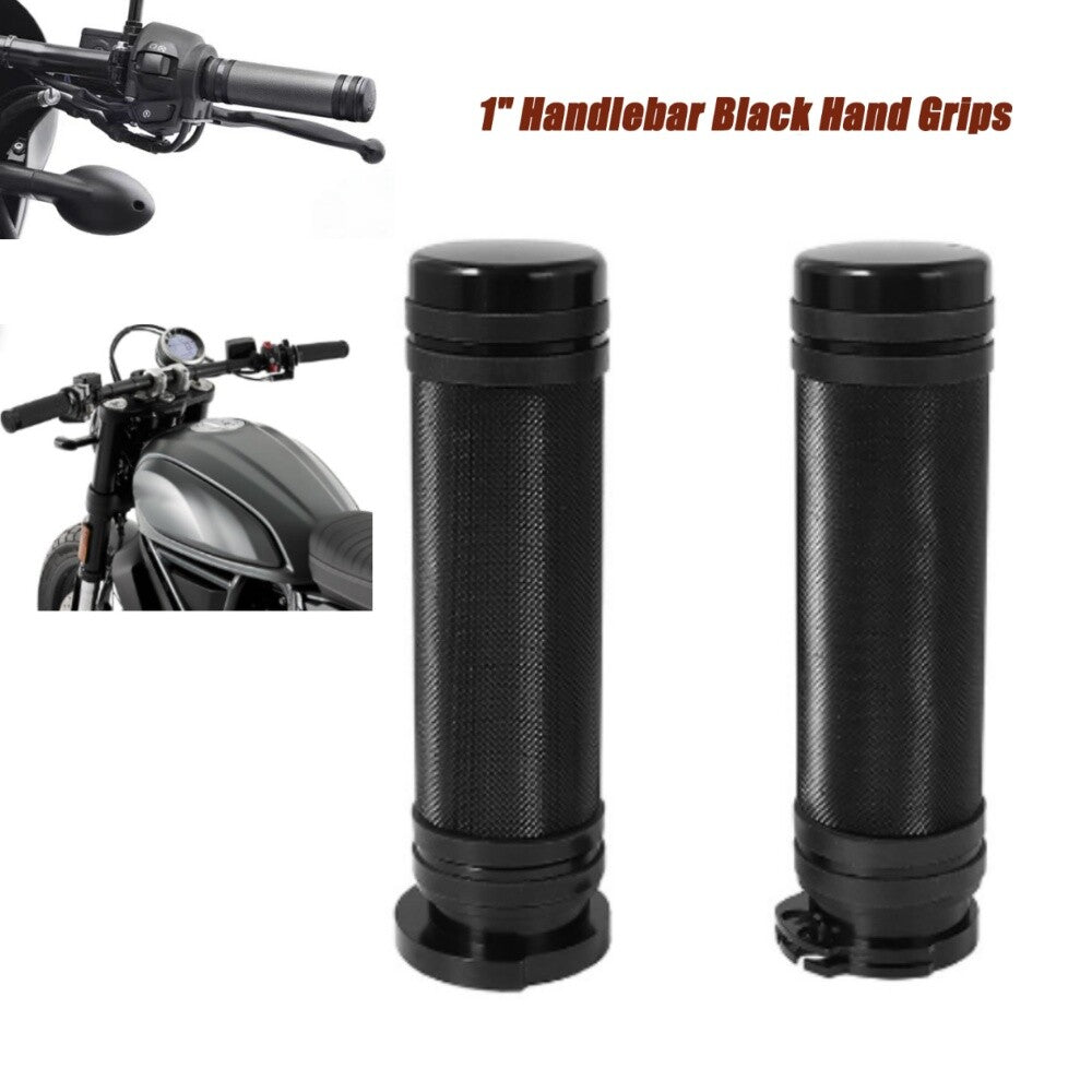 Motorcycle Black Hand Grip 1 25mm Handlebar Hand Grips for Harley XL883 1200