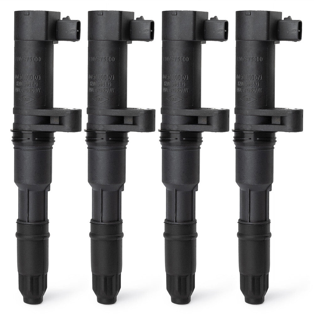 4X 7700875000 Ignition Coil for Renault Megane Laguna Kangoo for Opel Vivaro for Dacia