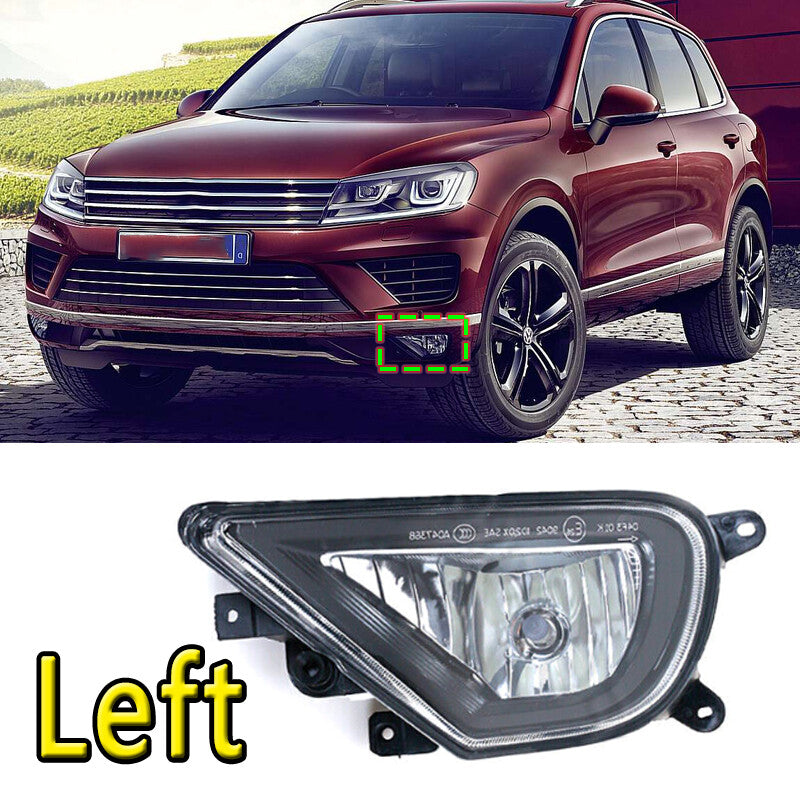 Applicable to for Volkswagen Touareg 2016 - 2018, left front bumper fog light with bulb.