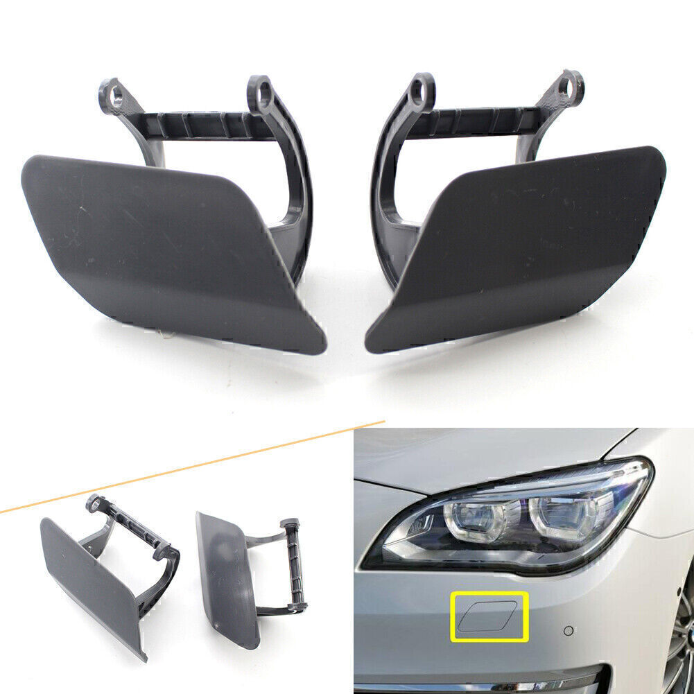 2X for BMW 7 F01 F02 2012-2015 2014 2013 Front Bumper Headlight Washer Cap Cover