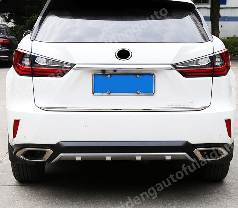for Lexus RX350 2016-2019 Rear Bumper Lip Diffuser Spoiler Guard Cover trim