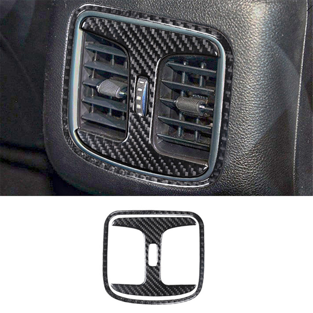 Carbon Fiber Rear Air Vent Outlet Cover Trim for Chrysler 200 2015-2017 Type A