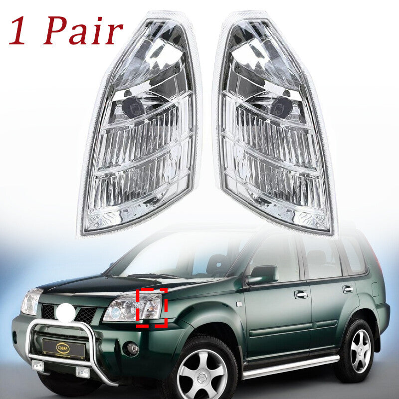 2-piece front fog light housings for Nissan X-Trail T30 2001-2007 (without bulbs)