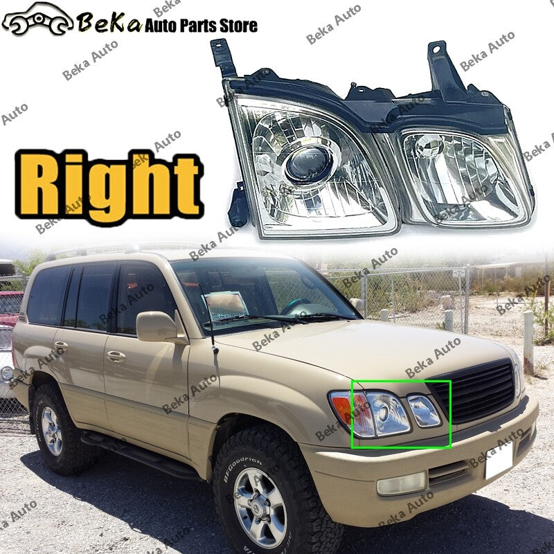 Halogen headlight for right side of for Lexus LX470 (1998-2007)