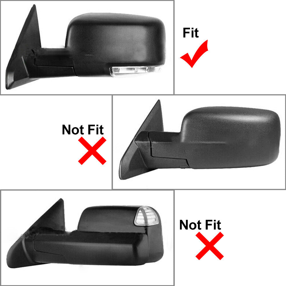 for Chevrolet Impala 2014-2020 Gloss Black Mirror Covers Overlays Trims