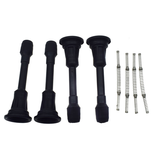 4-piece ignition coil rubber boot spring set for Nissan Altima Rogue Sentra Versa