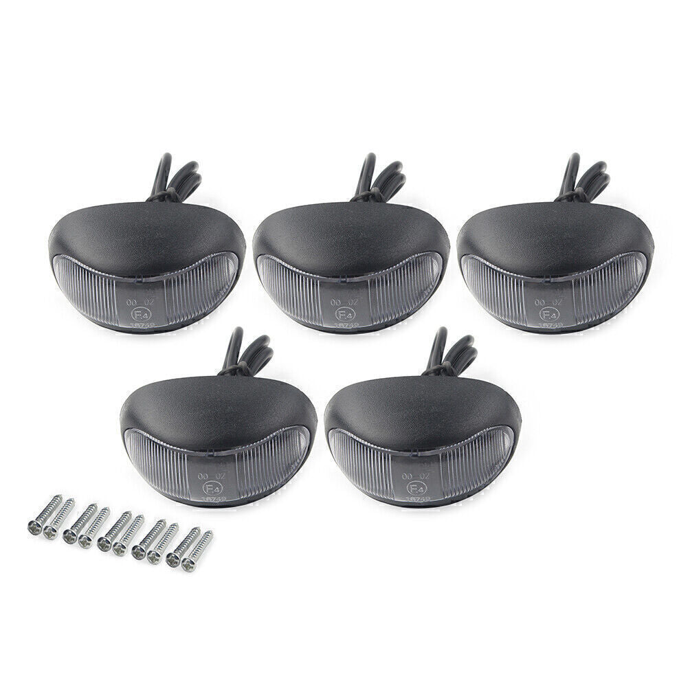 5-Pack LED Side Marker Trailer Lights for Trucks, Trailers, Caravans, and Boats
