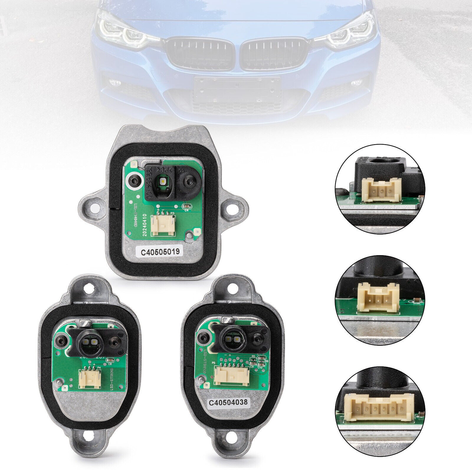 New For 2015-19 for BMW 320i 328i 330i F30 LED Headlight LED Module Set 63117419615