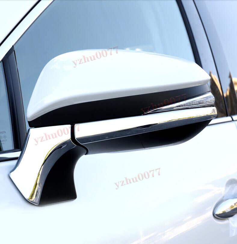 for Toyota 2021-2023 Venza Chrome Side Door Rearview Mirror Strips Cover Trim 4X