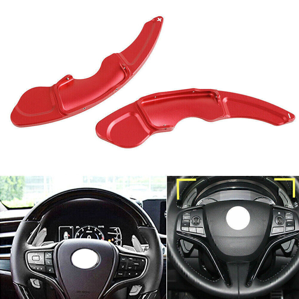 2x Fit for Lexus RC NX IS Gear Shifter Steering Wheel Shift Paddle Extension