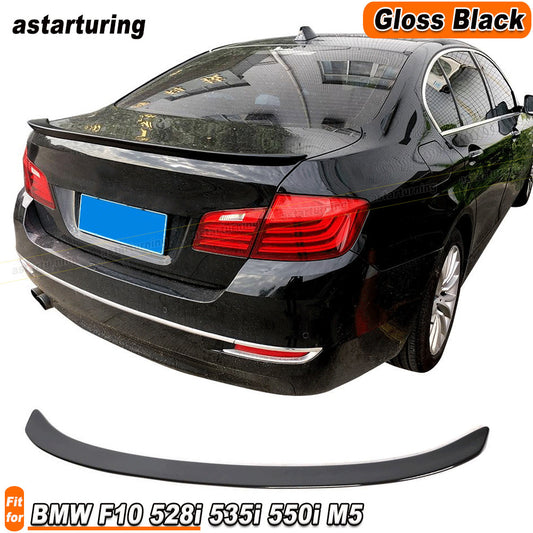 for BMW F10 F18 525i 520i M5 Sedan 2010-2016 Gloss Black Rear Trunk Wing Spoiler
