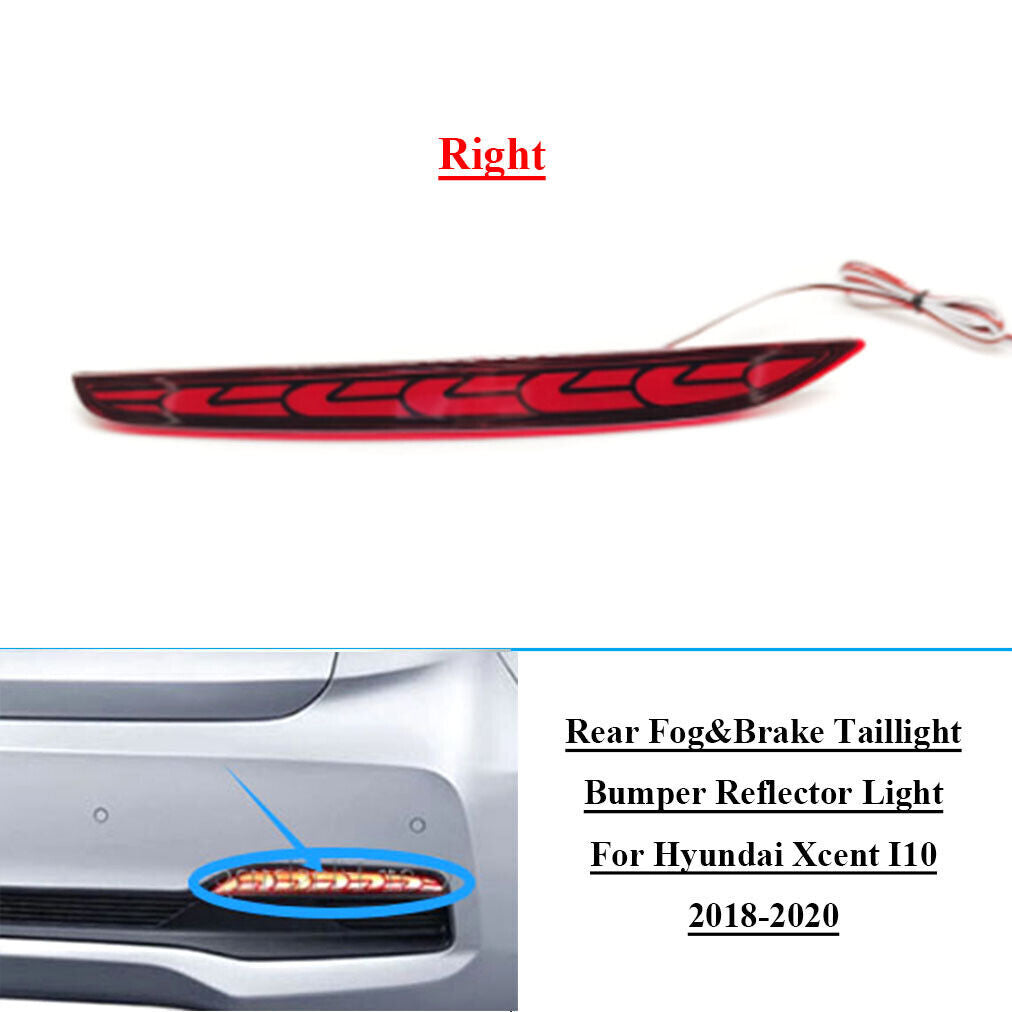 LED Rear FogBrake Taillight Bumper Reflector Light for Hyundai I10 18-20 Right