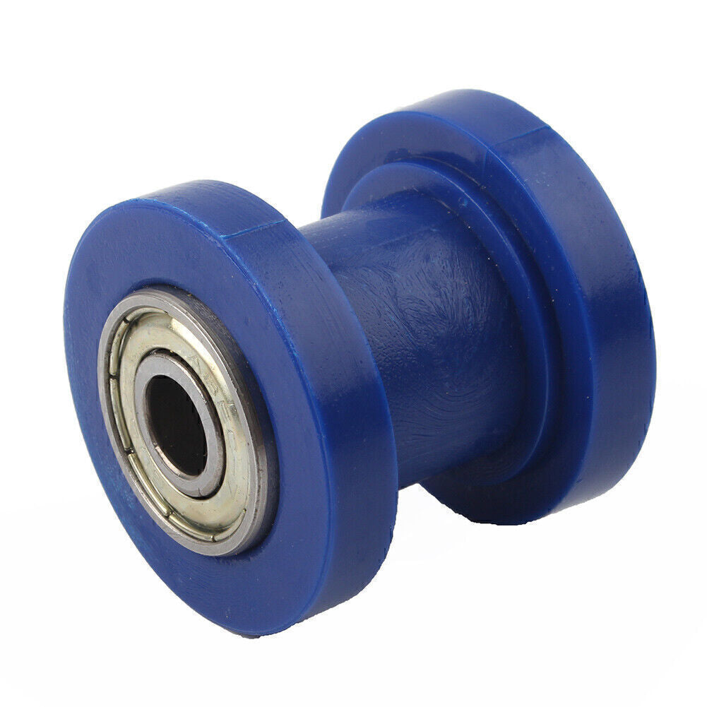 8mm Chain Roller Slider Tensioner Guide Pulley Dirt Pit For Bike Motorcycle Blue